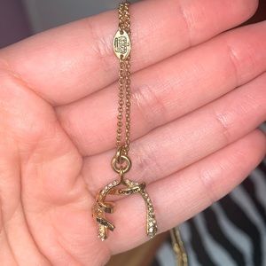 Juicy couture wishbone necklace